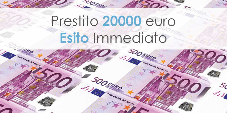 Prestito 20000 euro